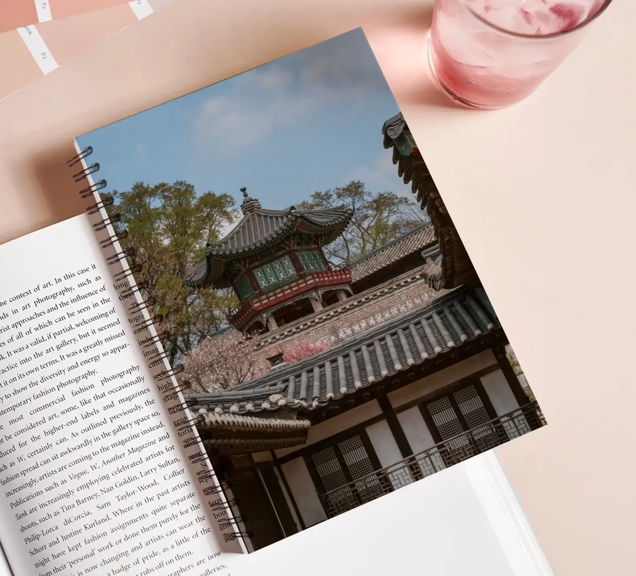 Tempio coreano a Seul, Corea del Sud diario ad anelli da mbgraphx2