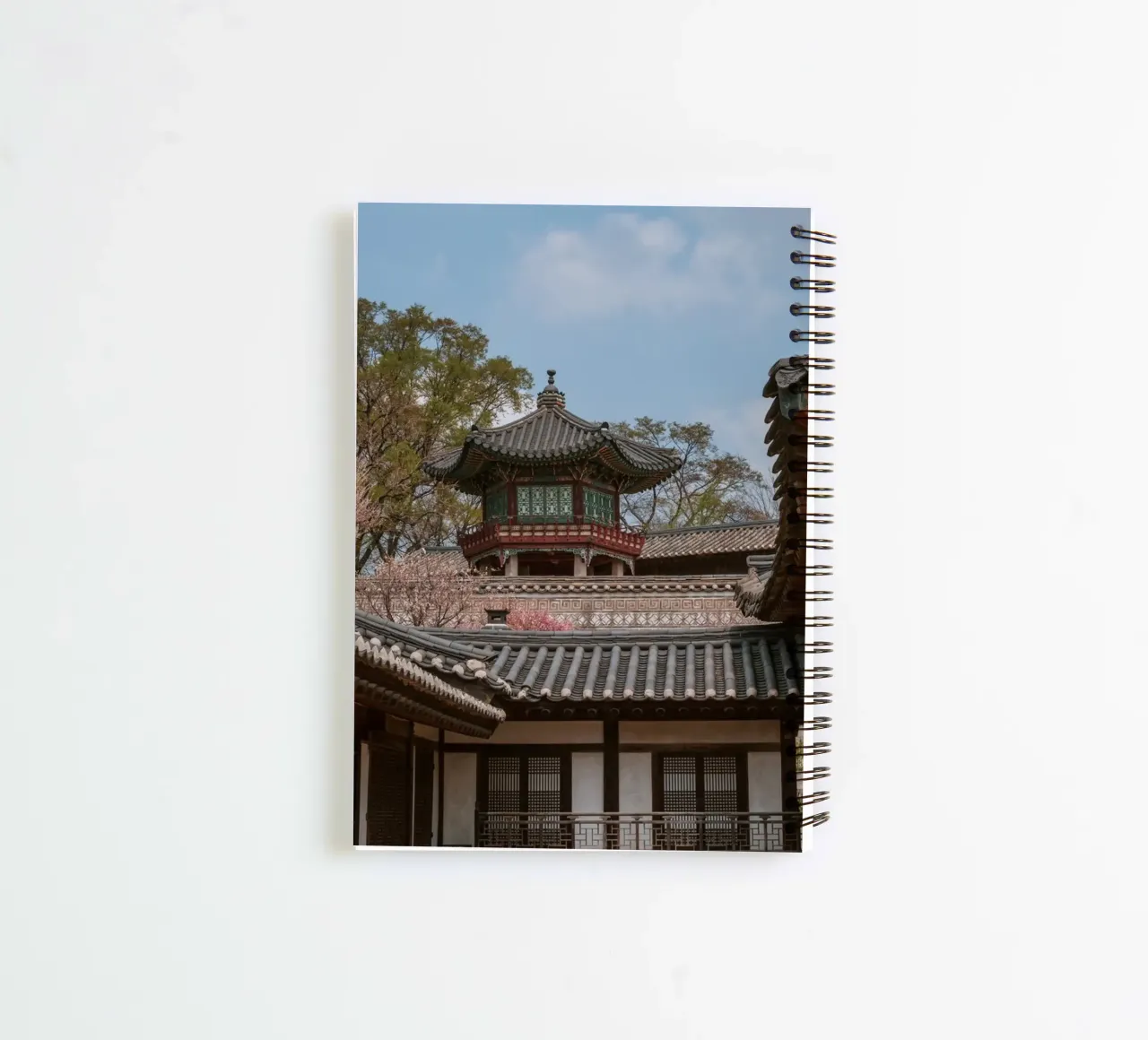 Tempio coreano a Seul, Corea del Sud diario ad anelli da mbgraphx2