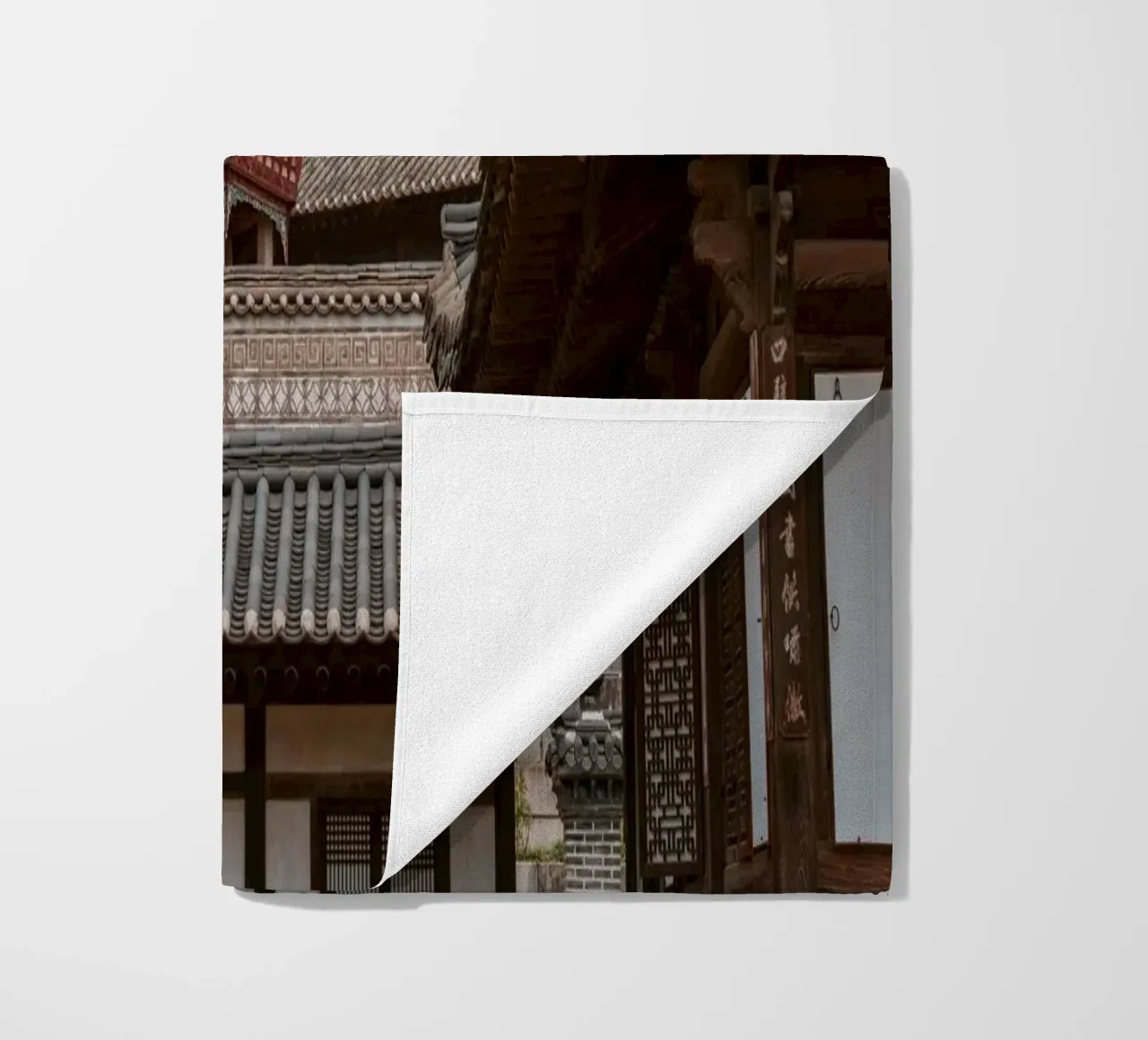 Tempio coreano a Seul, Corea del Sud telo mare da mbgraphx2