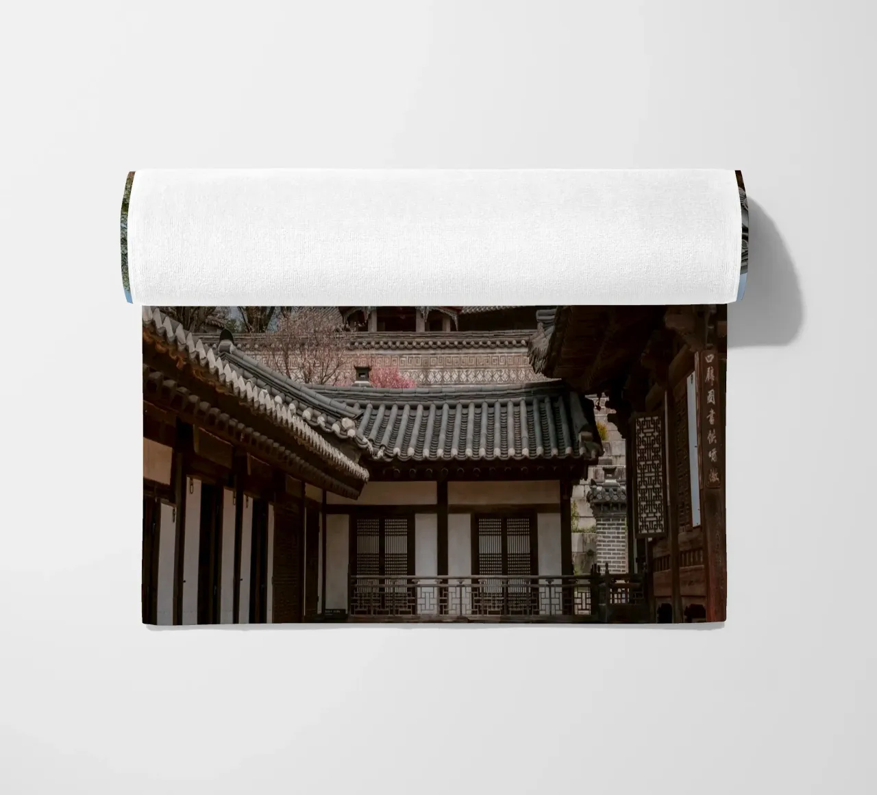 Tempio coreano a Seul, Corea del Sud telo mare da mbgraphx2