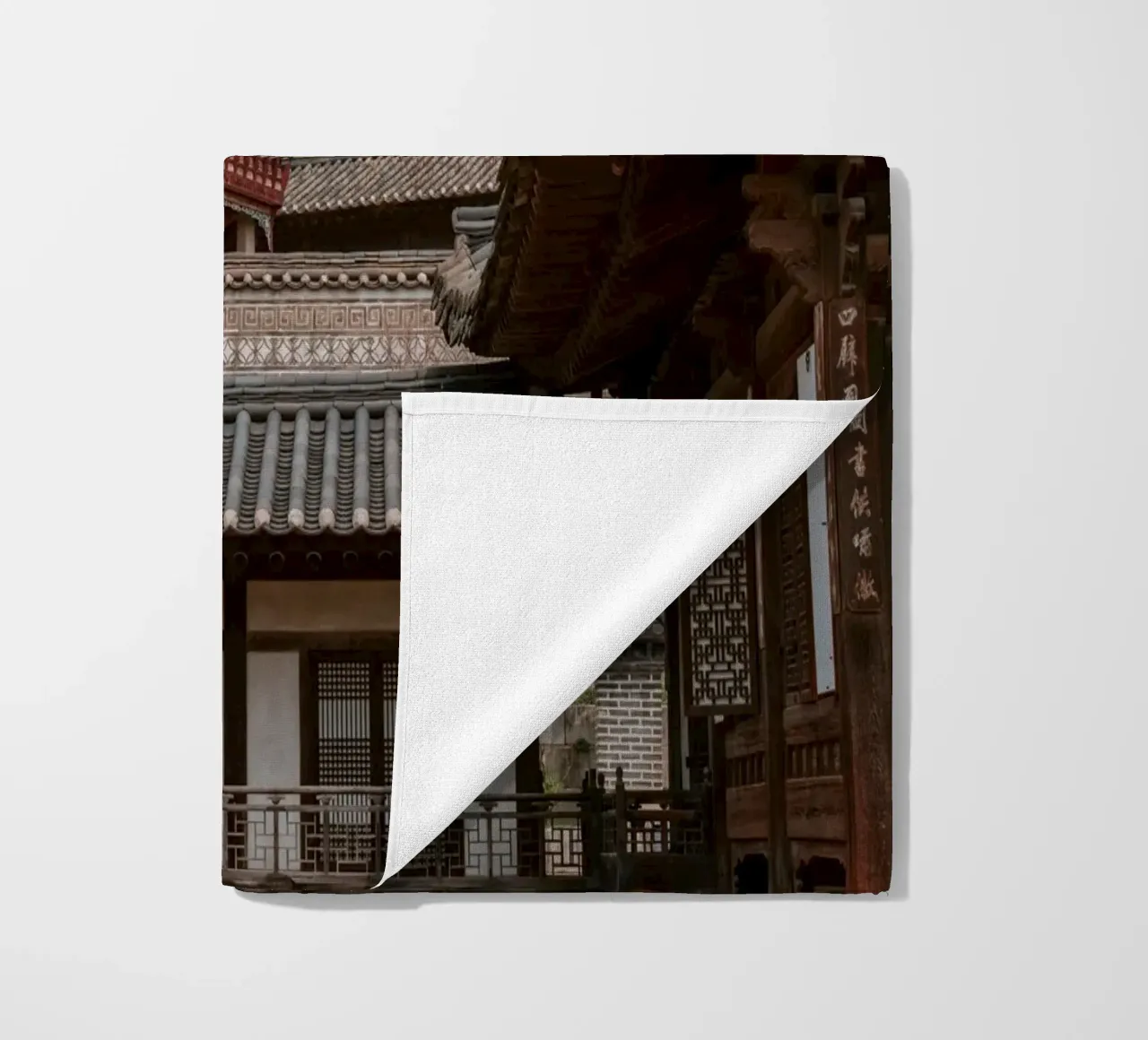 Tempio coreano a Seul, Corea del Sud telo mare da mbgraphx2