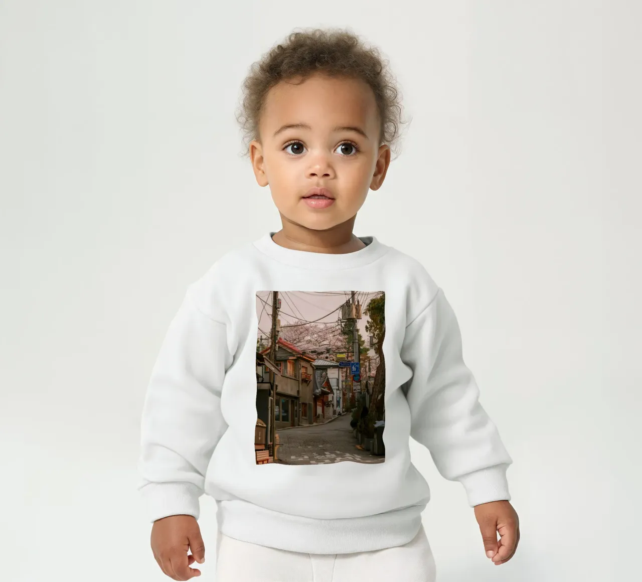 Morning in Urban Seoul, South Korea baby sweatshirt by mbgraphx2