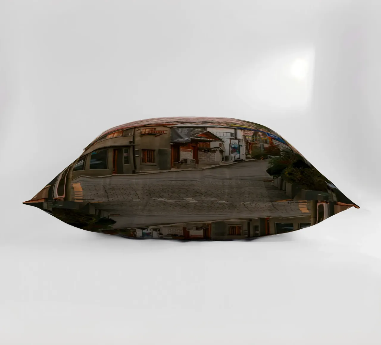 Mattinata nella Seul urbana, Corea del Sud cuscino da mbgraphx2