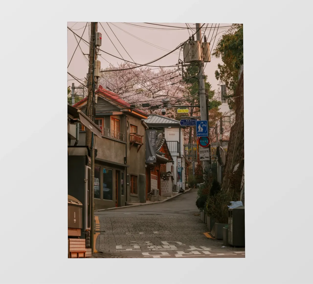 Mattinata nella Seul urbana, Corea del Sud telo in pvc da mbgraphx2