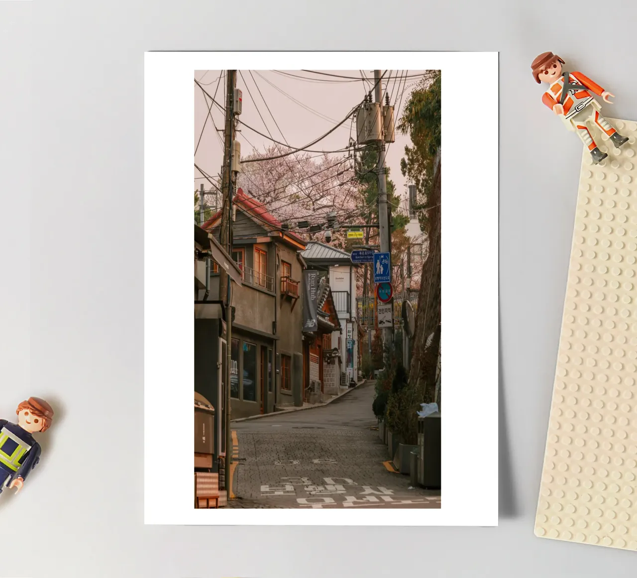 Mattinata nella Seul urbana, Corea del Sud foglio adesivo da mbgraphx2