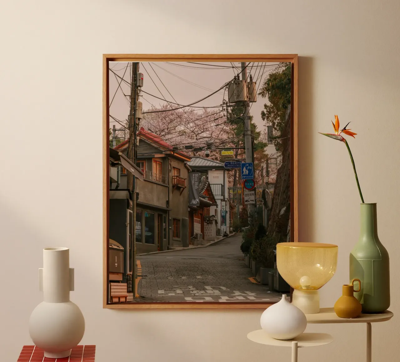 Mattinata nella Seul urbana, Corea del Sud tela da mbgraphx2