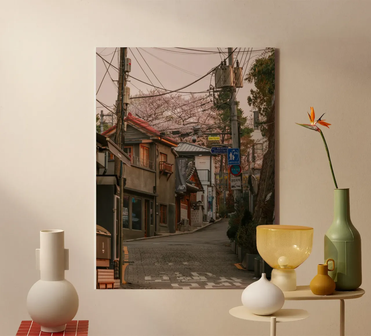 Mattinata nella Seul urbana, Corea del Sud tela da mbgraphx2