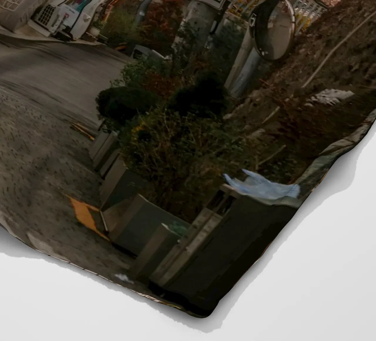 Mattinata nella Seul urbana, Corea del Sud coperta in pile da mbgraphx2