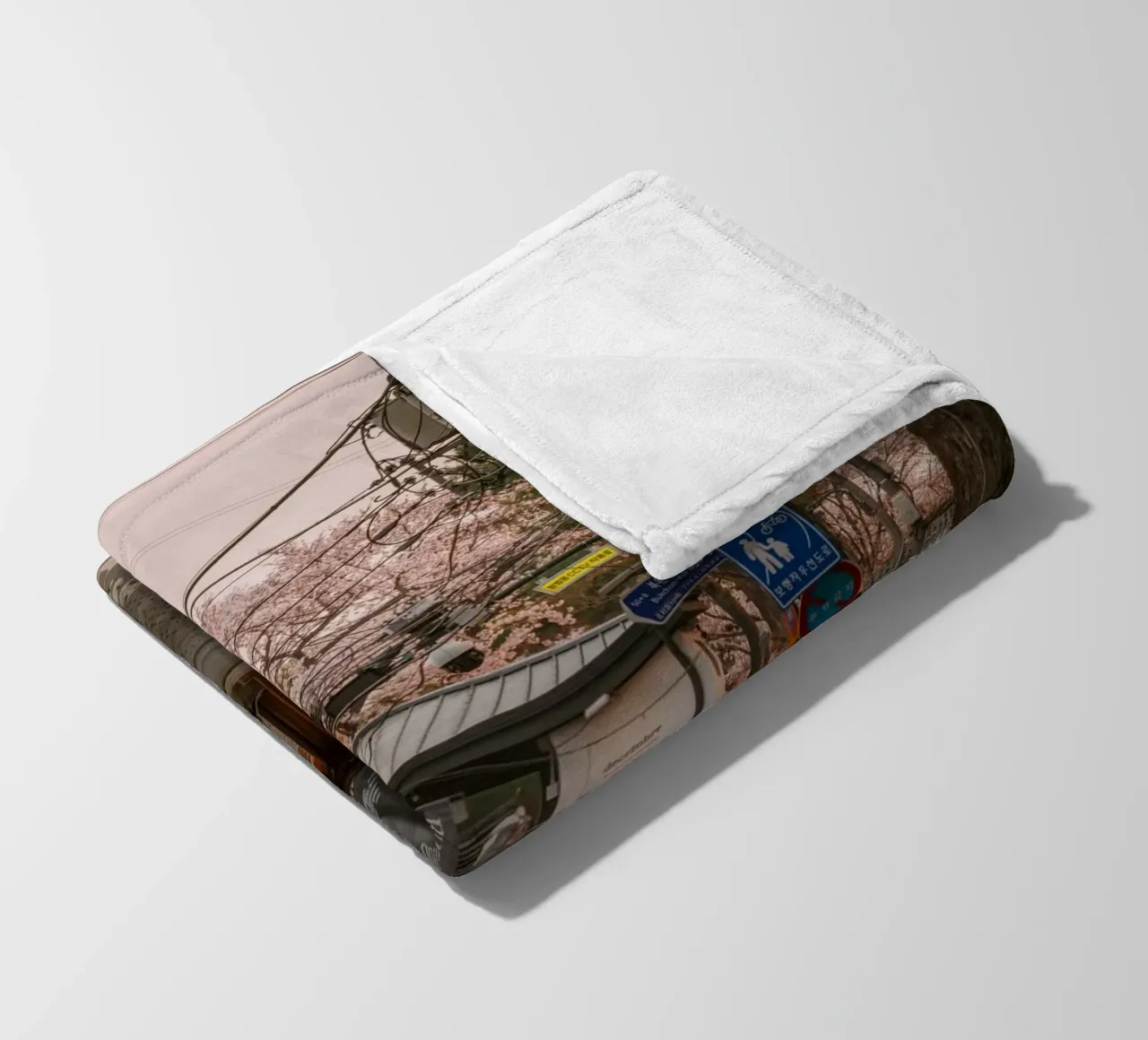 Mattinata nella Seul urbana, Corea del Sud coperta in pile da mbgraphx2