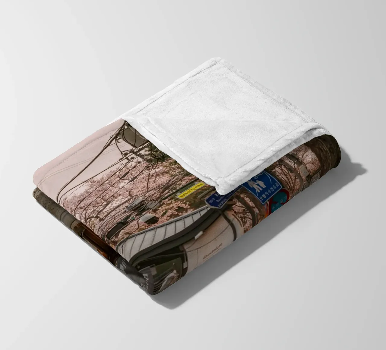 Mattinata nella Seul urbana, Corea del Sud coperta in pile da mbgraphx2