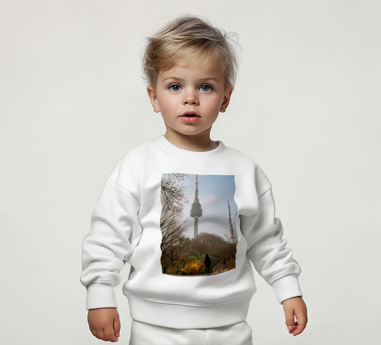 Torre Namsan a Seul, Corea del Sud felpa neonato da mbgraphx2