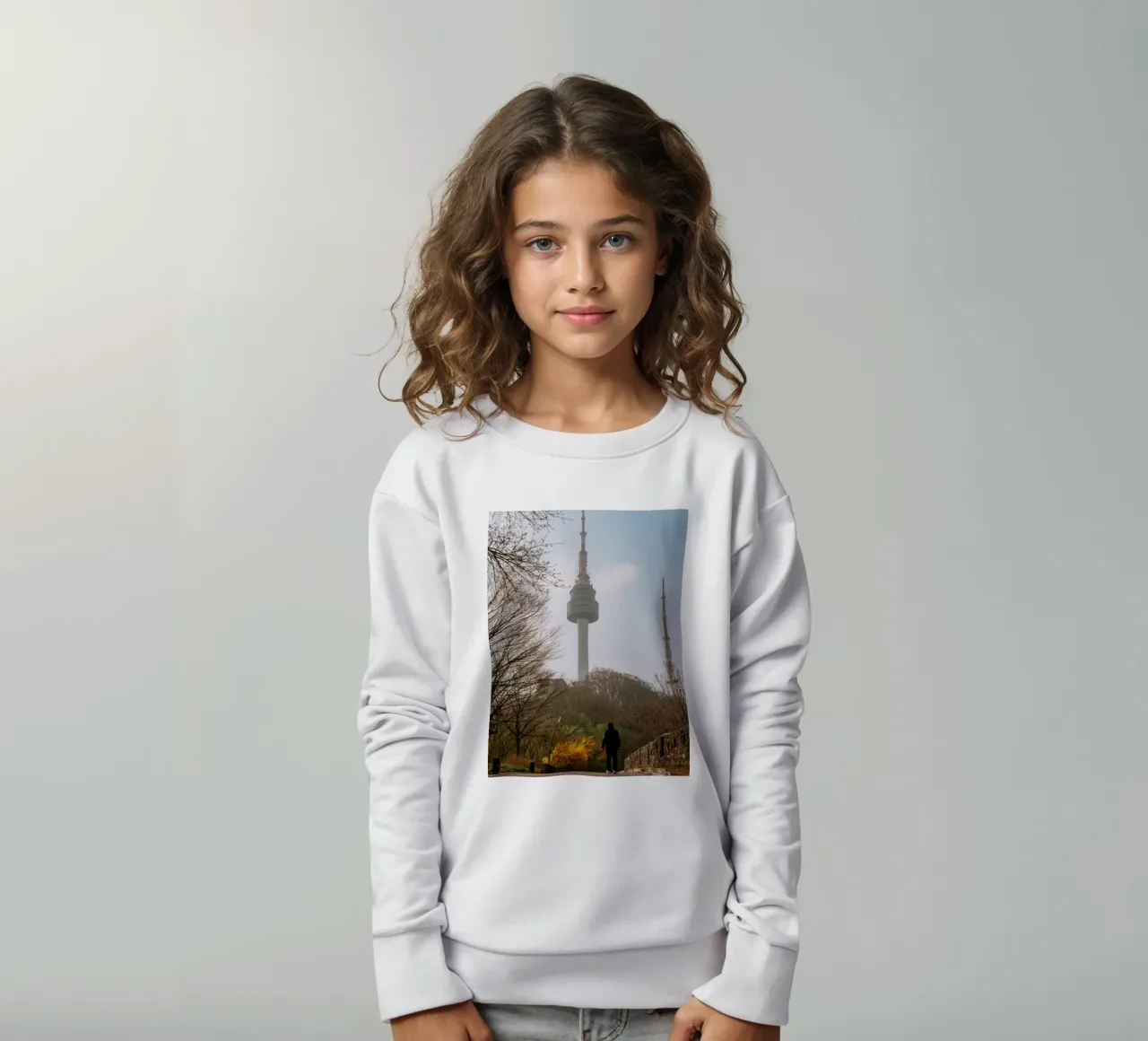 Torre Namsan a Seul, Corea del Sud felpa bambino da mbgraphx2