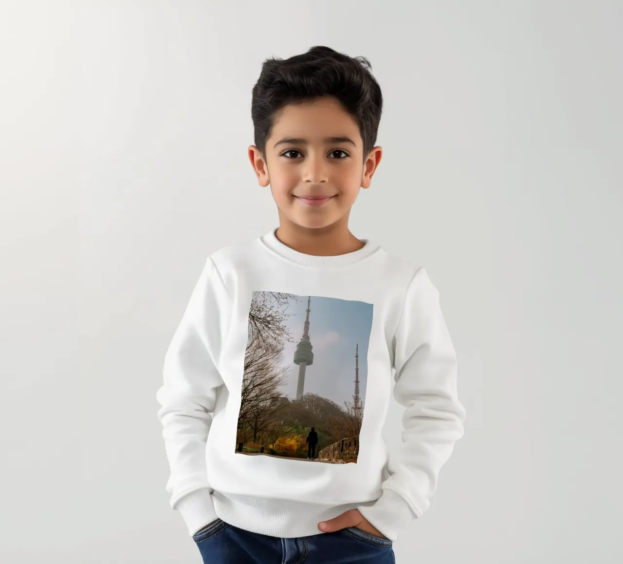 Torre Namsan a Seul, Corea del Sud felpa bambino da mbgraphx2