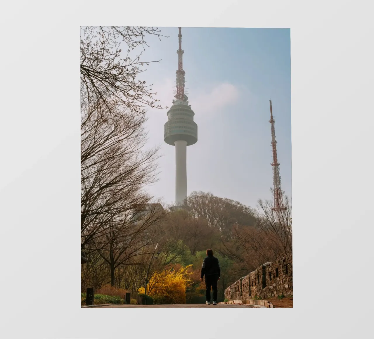 Torre Namsan a Seul, Corea del Sud pellicola backlit da mbgraphx2