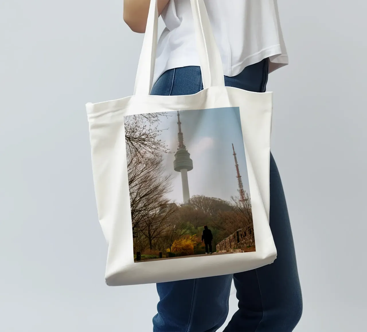 Torre Namsan a Seul, Corea del Sud borsa in juta da mbgraphx2