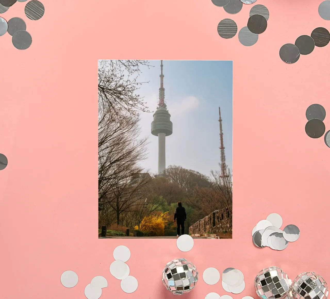 Torre Namsan a Seul, Corea del Sud adesivo da mbgraphx2