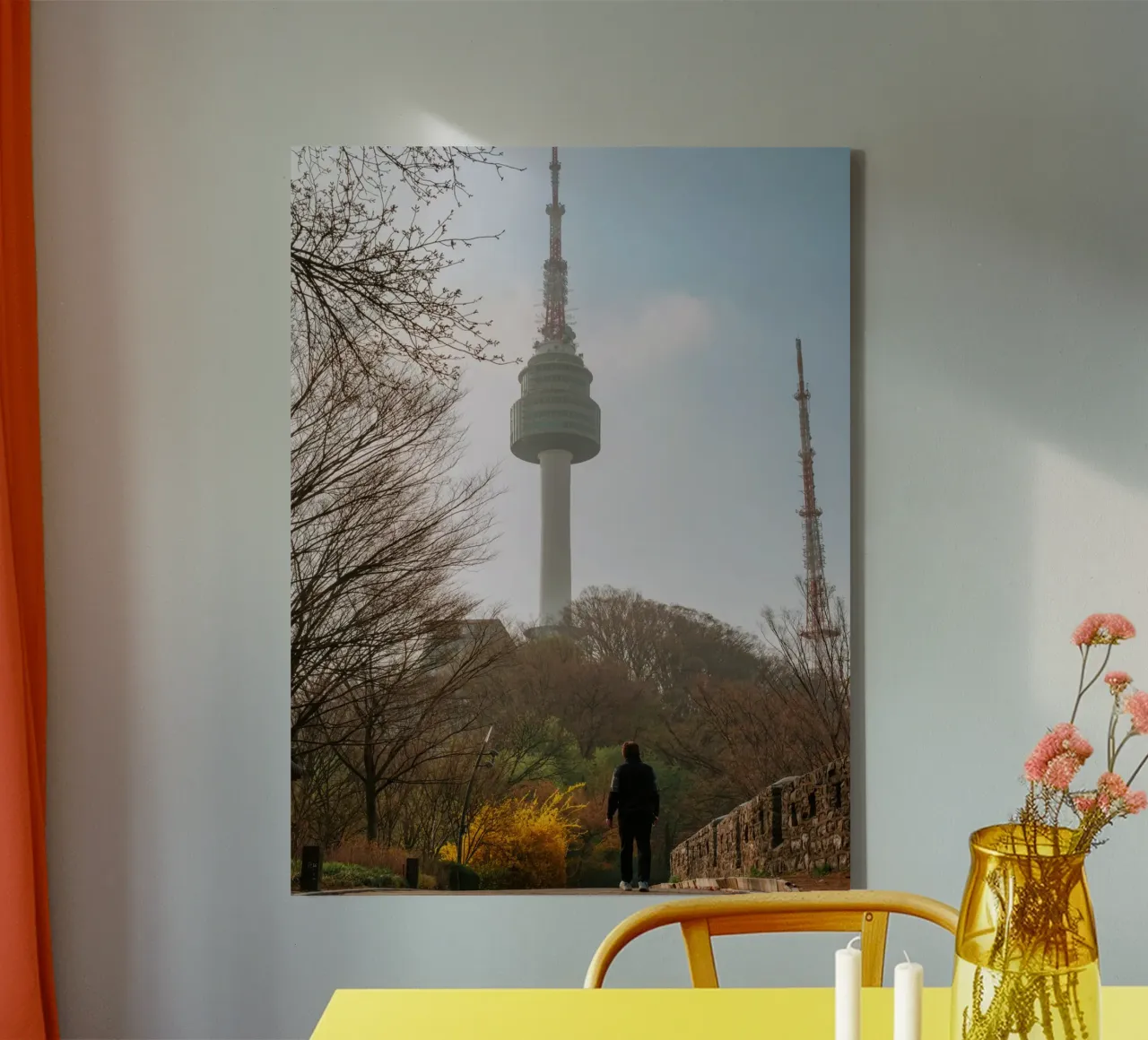 Torre Namsan a Seul, Corea del Sud tela da mbgraphx2