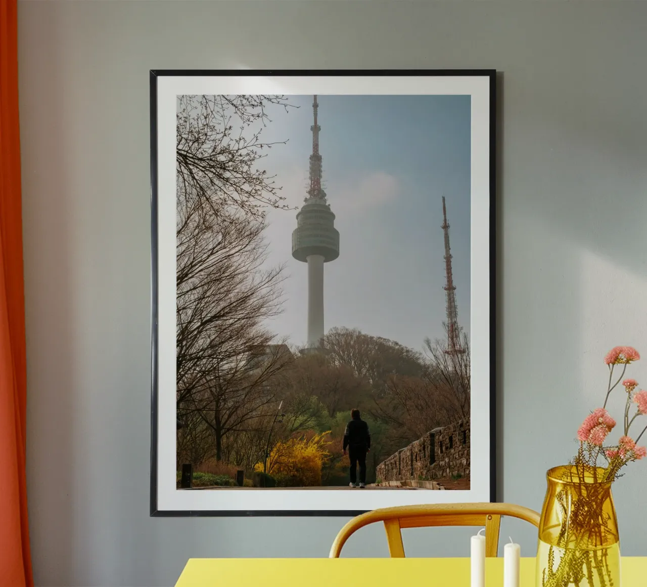 Torre Namsan a Seul, Corea del Sud poster da mbgraphx2