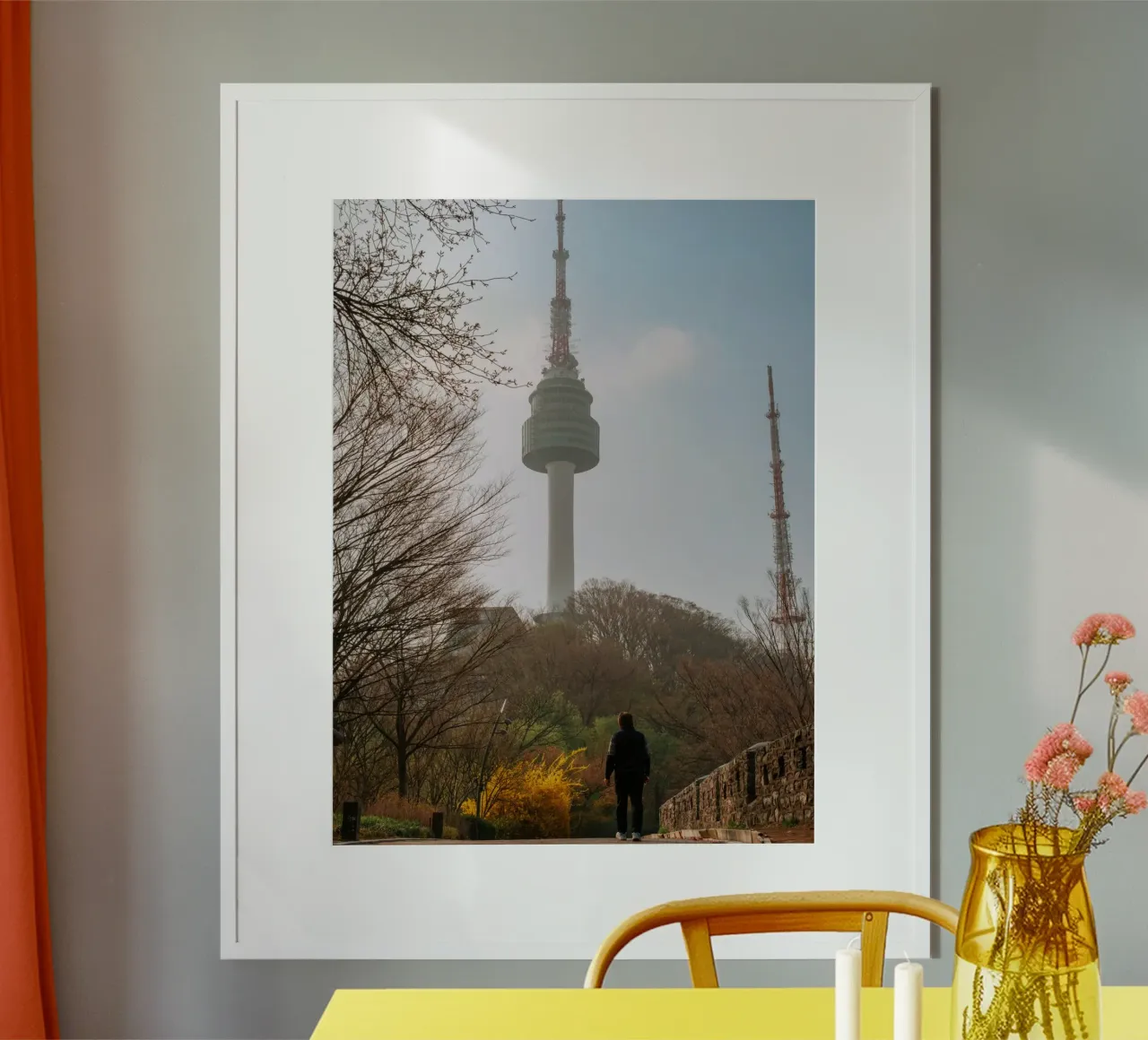 Torre Namsan a Seul, Corea del Sud carta hahnemühle da mbgraphx2