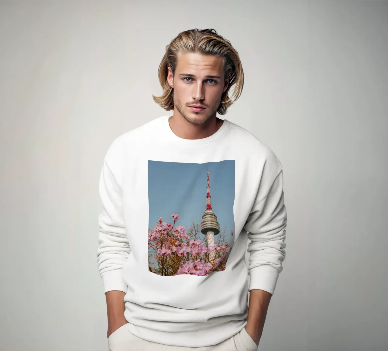 Torre Namsan a Seul, Corea del Sud felpa da mbgraphx2