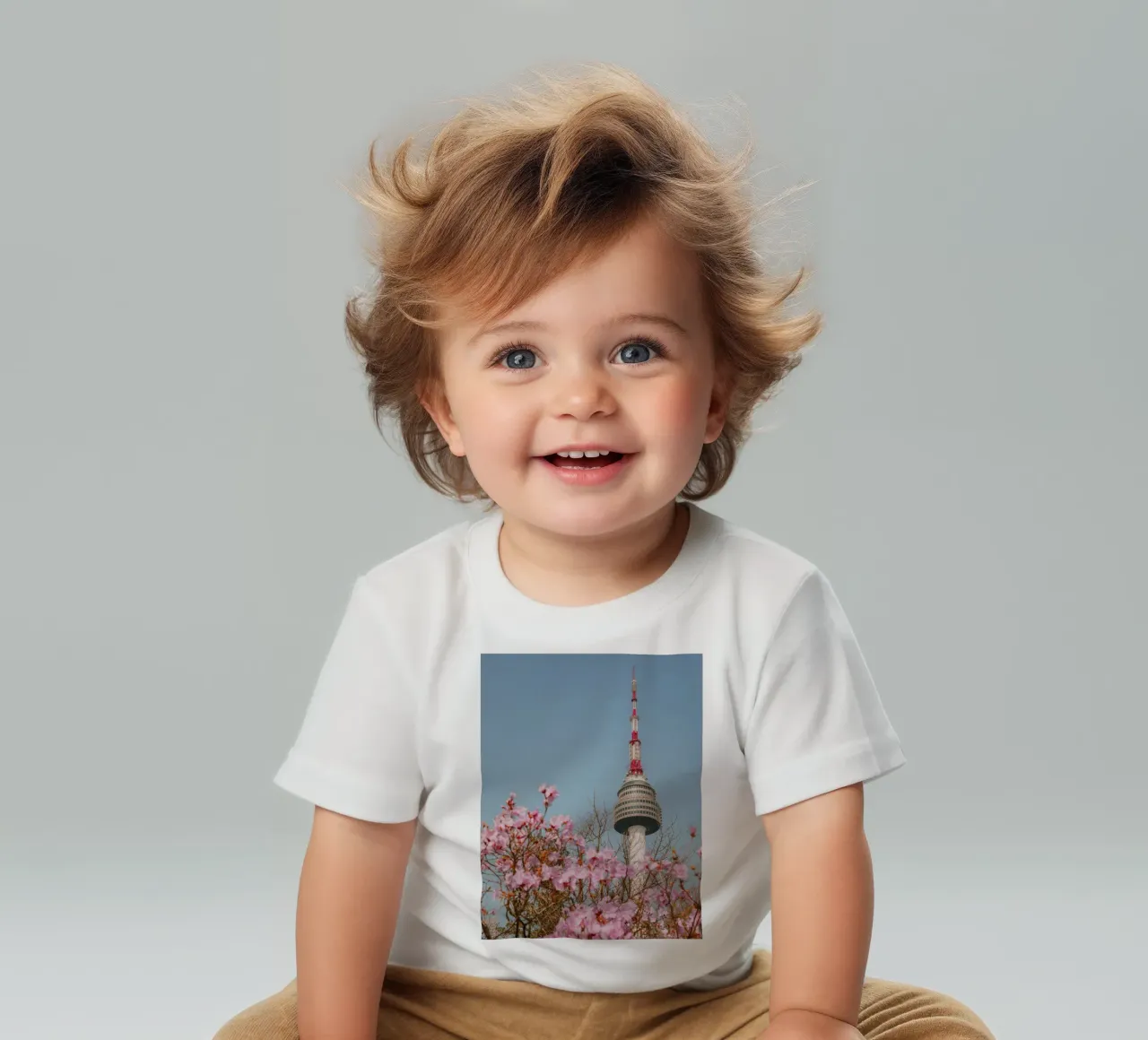 Torre Namsan a Seul, Corea del Sud maglietta neonato da mbgraphx2
