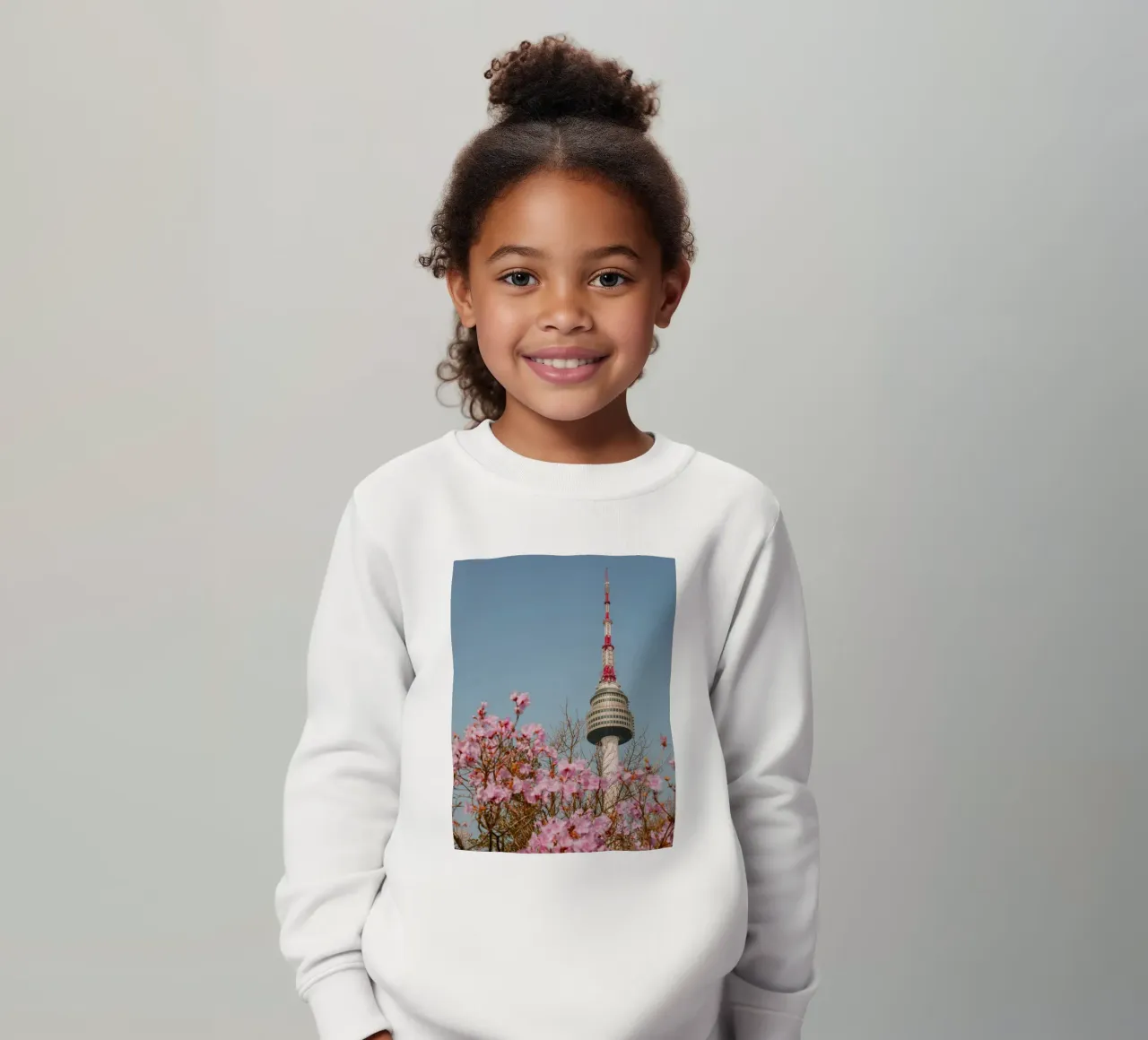 Torre Namsan a Seul, Corea del Sud felpa bambino da mbgraphx2