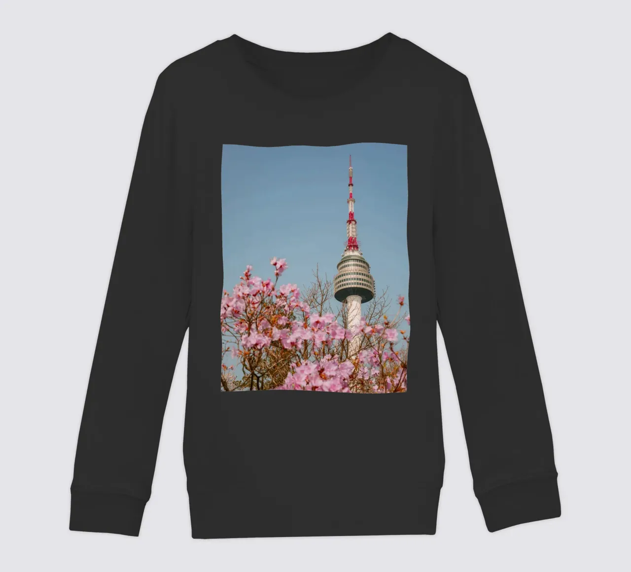 Torre Namsan a Seul, Corea del Sud felpa bambino da mbgraphx2