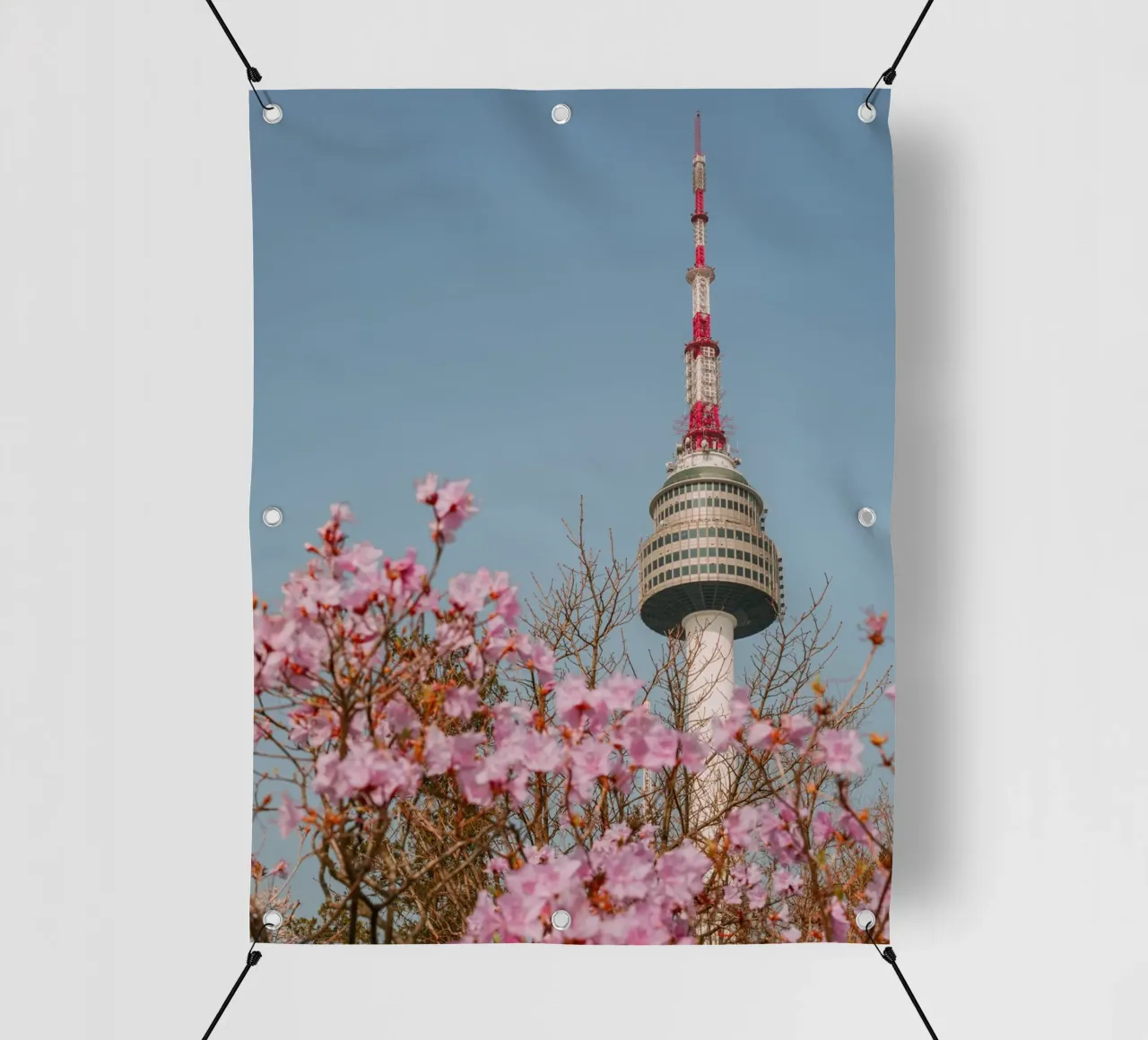 Torre Namsan a Seul, Corea del Sud telo in pvc da mbgraphx2