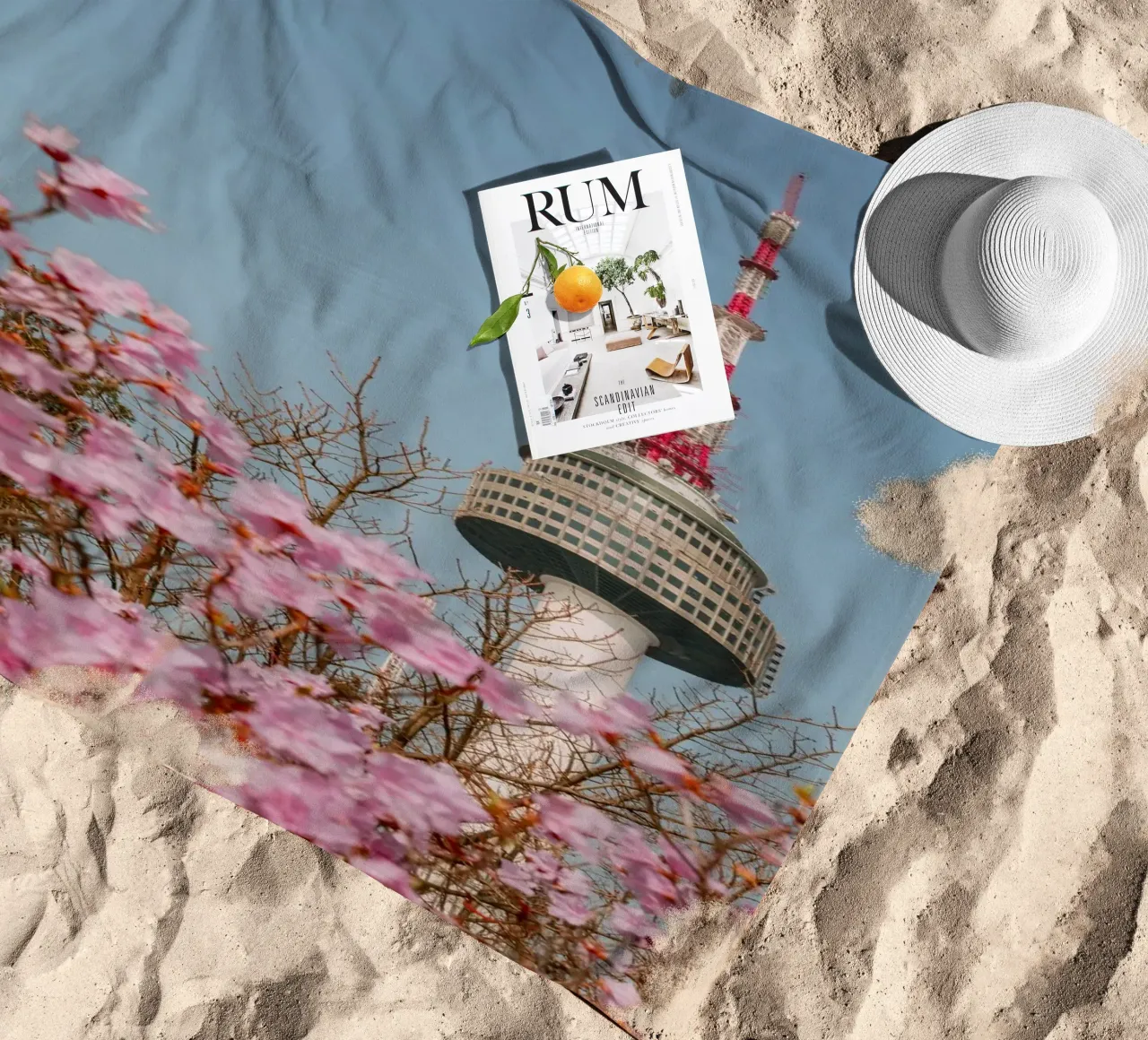 Torre Namsan a Seul, Corea del Sud telo mare da mbgraphx2