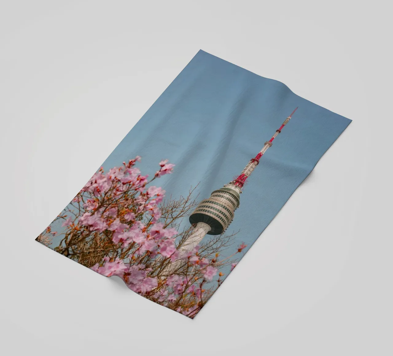 Torre Namsan a Seul, Corea del Sud telo mare da mbgraphx2