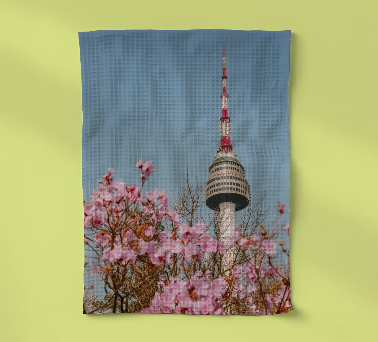 Torre Namsan a Seul, Corea del Sud canovaccio da cucina da mbgraphx2