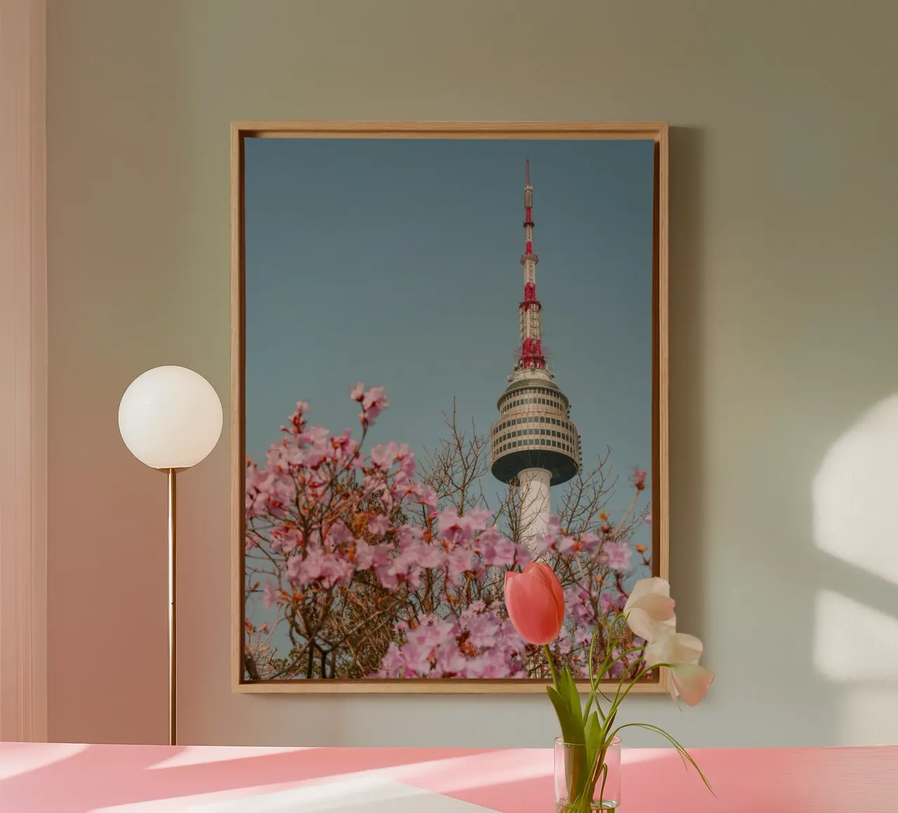 Torre Namsan a Seul, Corea del Sud tela da mbgraphx2