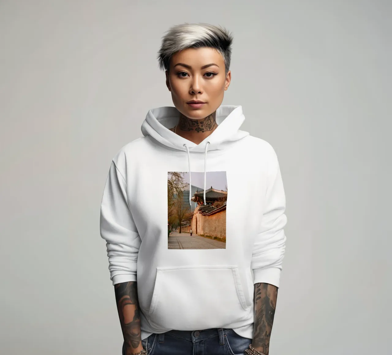 Vroege ochtend in Seoul, Zuid-Korea hoodie van mbgraphx2