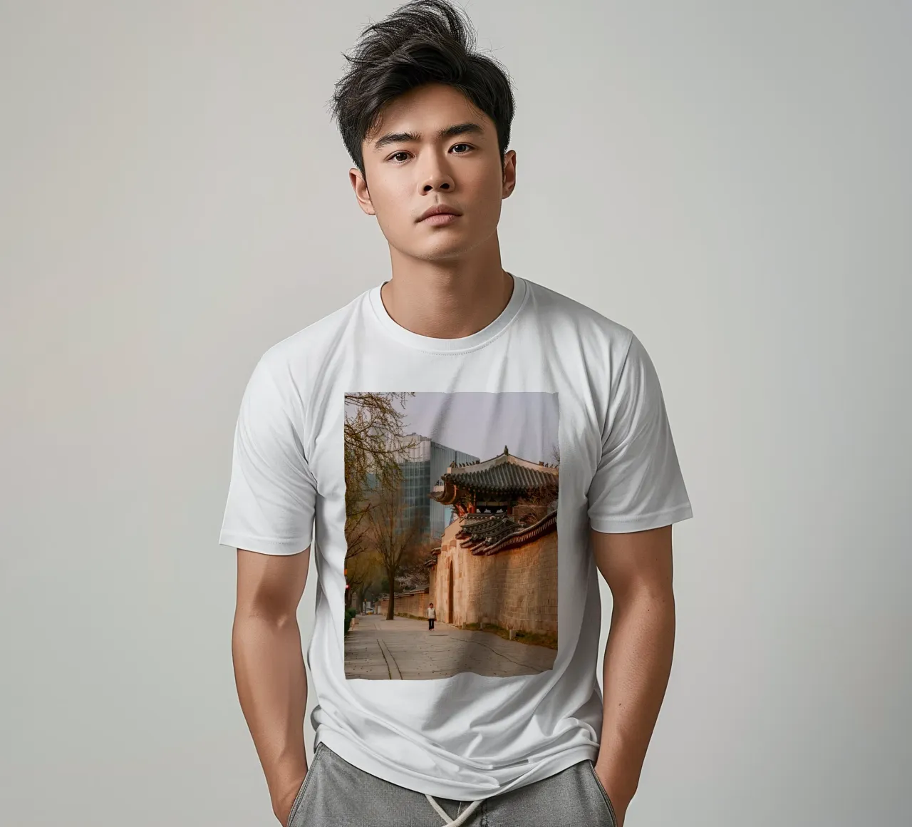 Mattina presto a Seul, Corea del Sud t-shirt da mbgraphx2