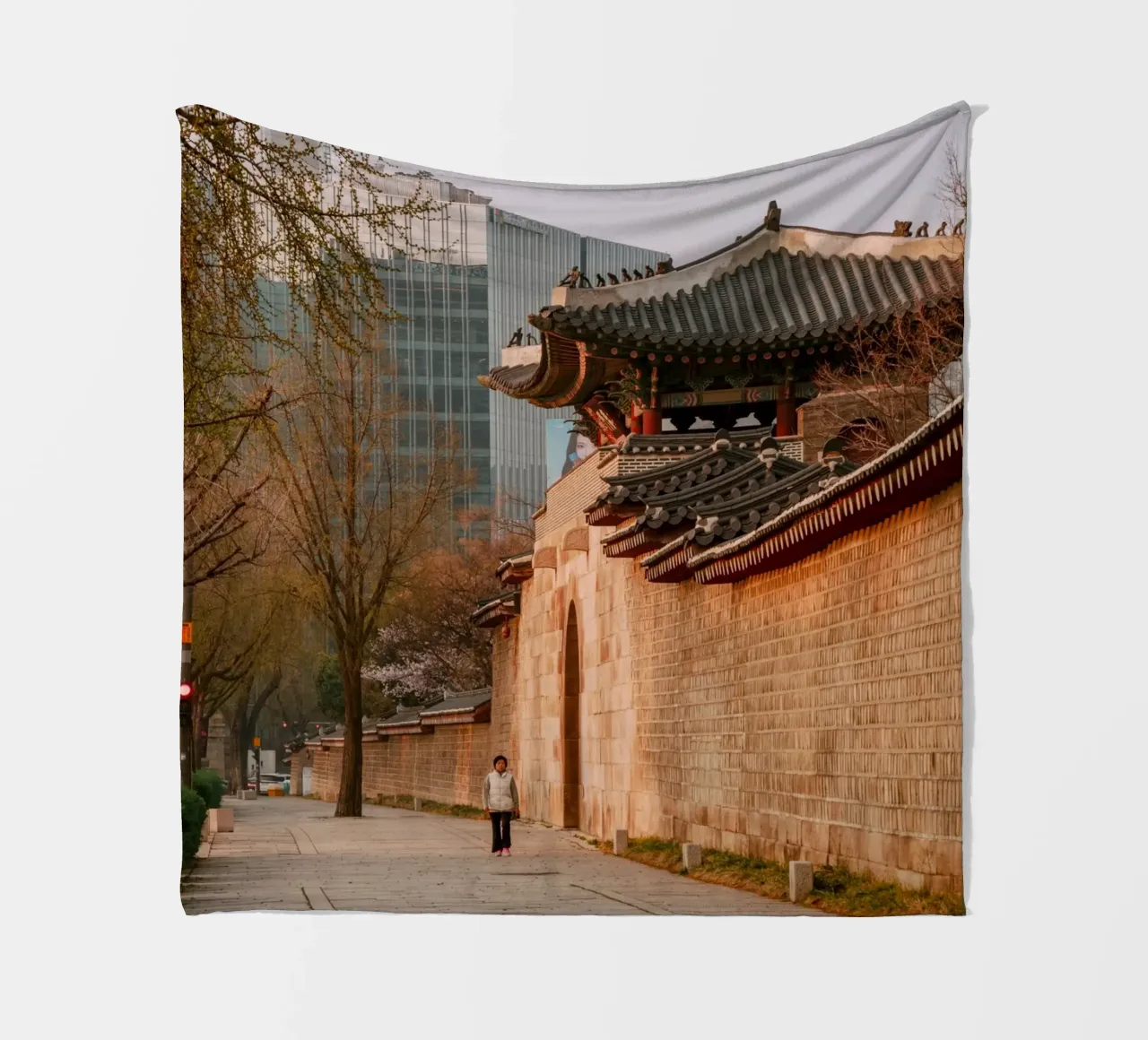 Mattina presto a Seul, Corea del Sud coperta in pile da mbgraphx2