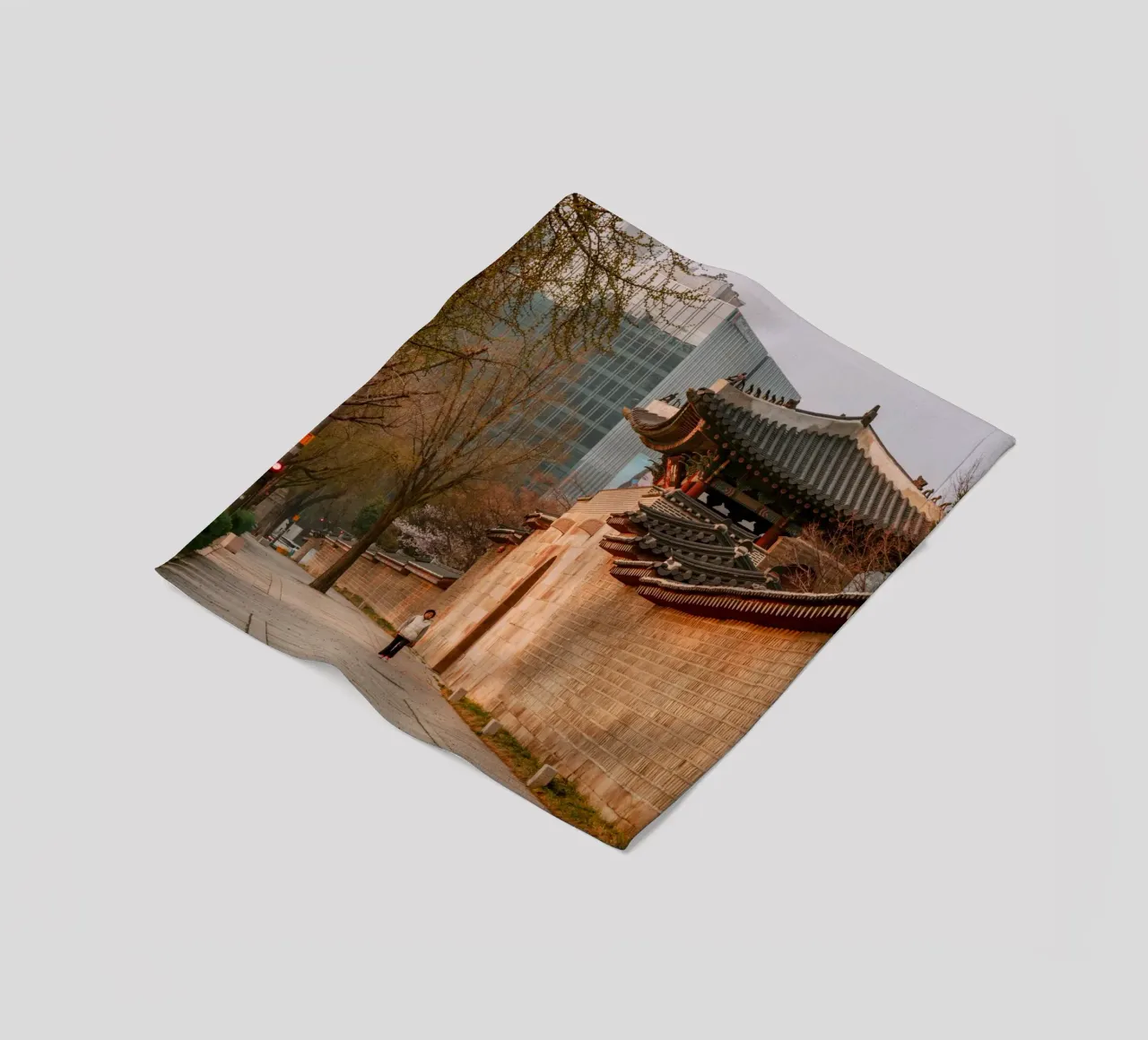 Mattina presto a Seul, Corea del Sud coperta in pile da mbgraphx2