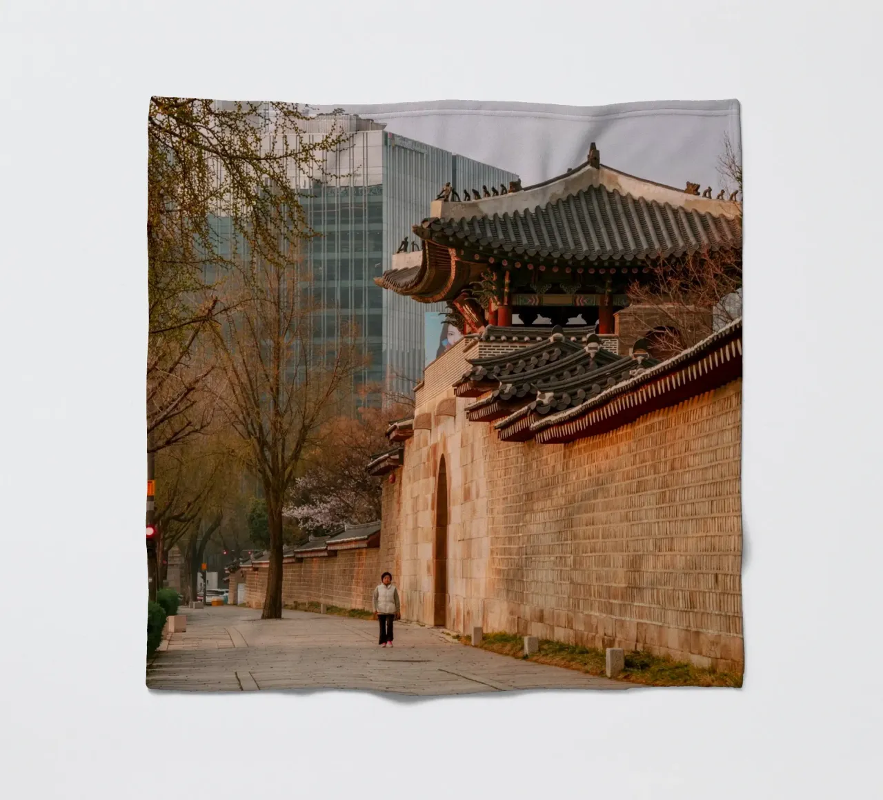 Mattina presto a Seul, Corea del Sud coperta in pile da mbgraphx2