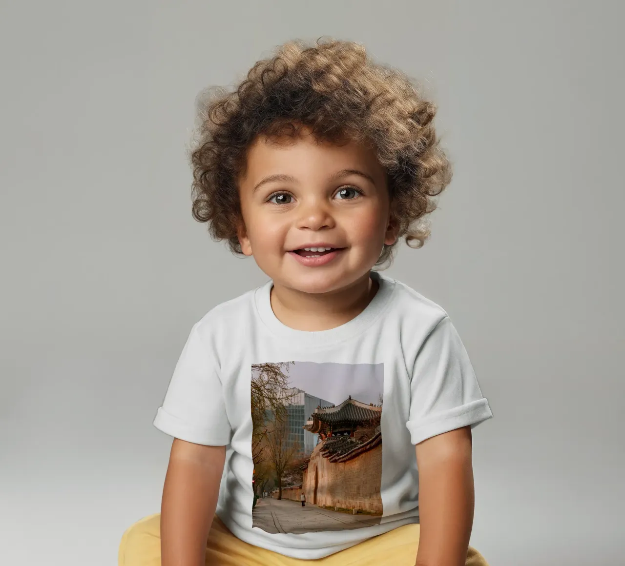 Début de matinée à Séoul, Corée du Sud t-shirt pour bébé de mbgraphx2