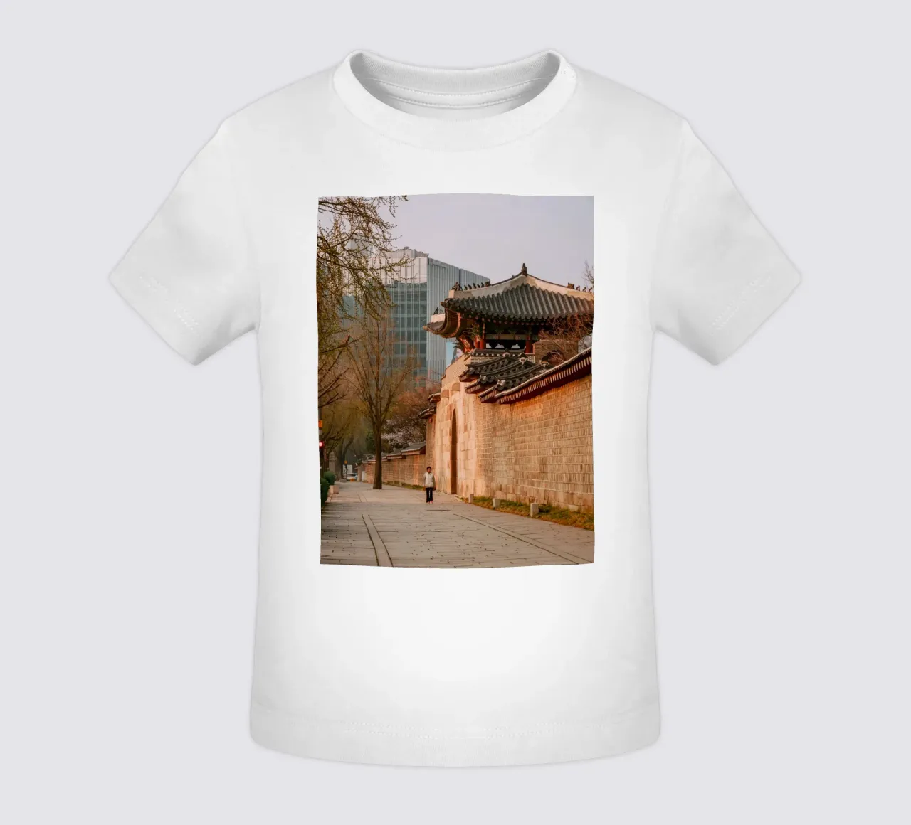 Début de matinée à Séoul, Corée du Sud t-shirt pour bébé de mbgraphx2