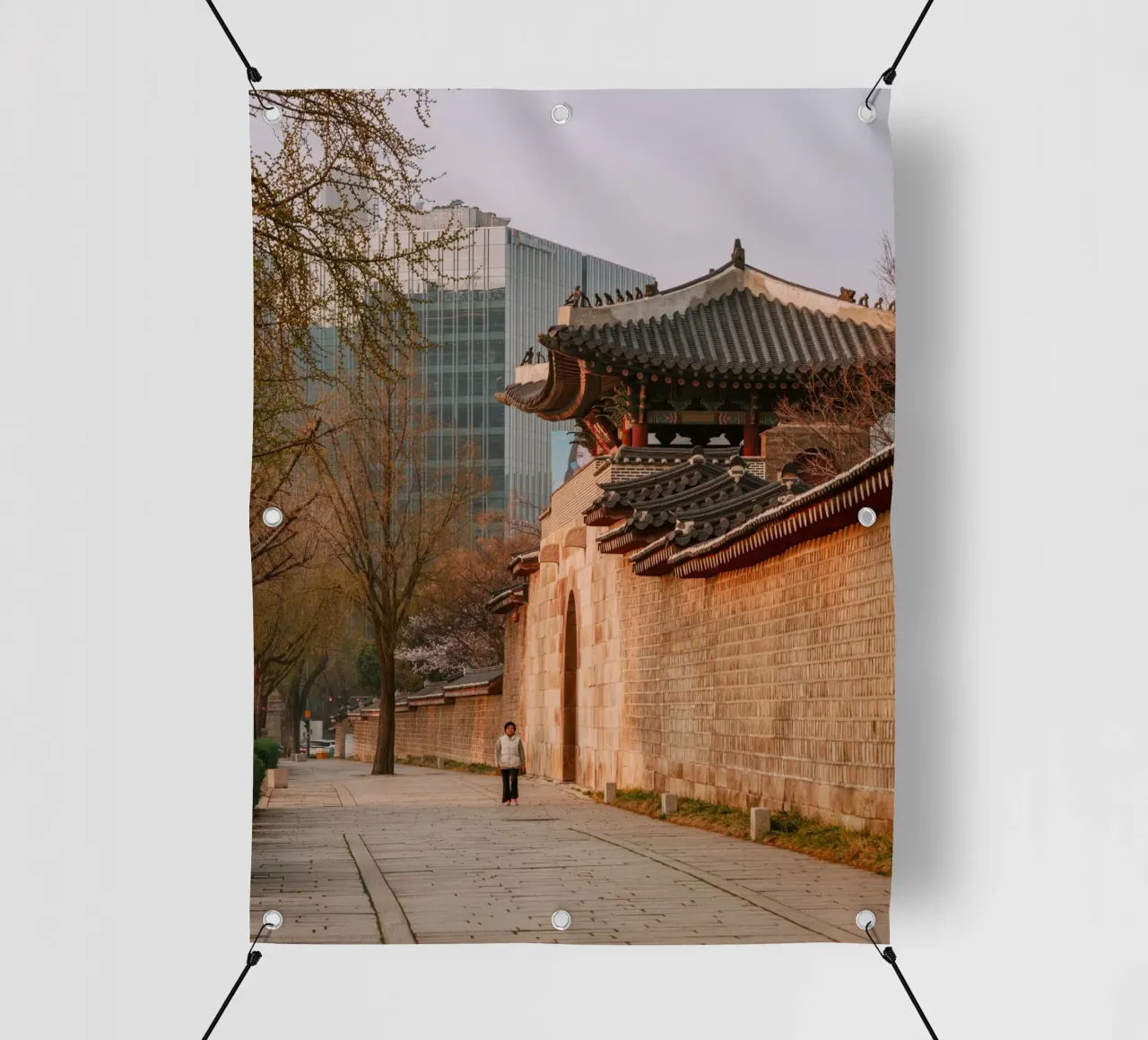 Mattina presto a Seul, Corea del Sud telo in pvc da mbgraphx2