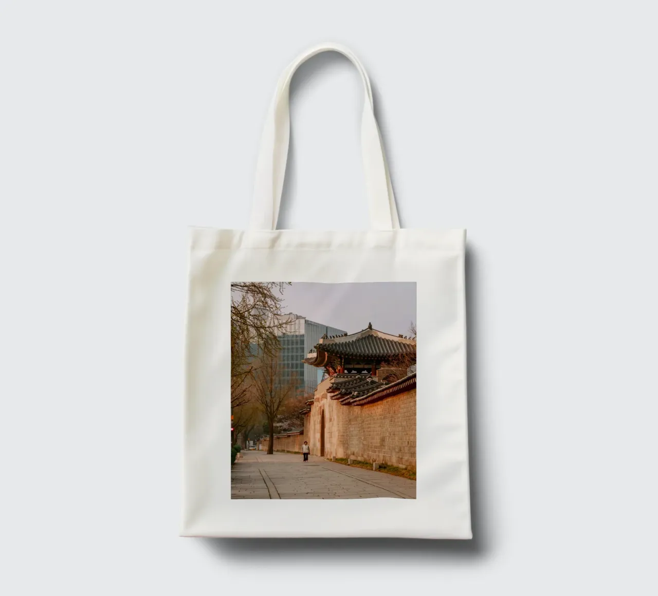 Mattina presto a Seul, Corea del Sud borsa in juta da mbgraphx2