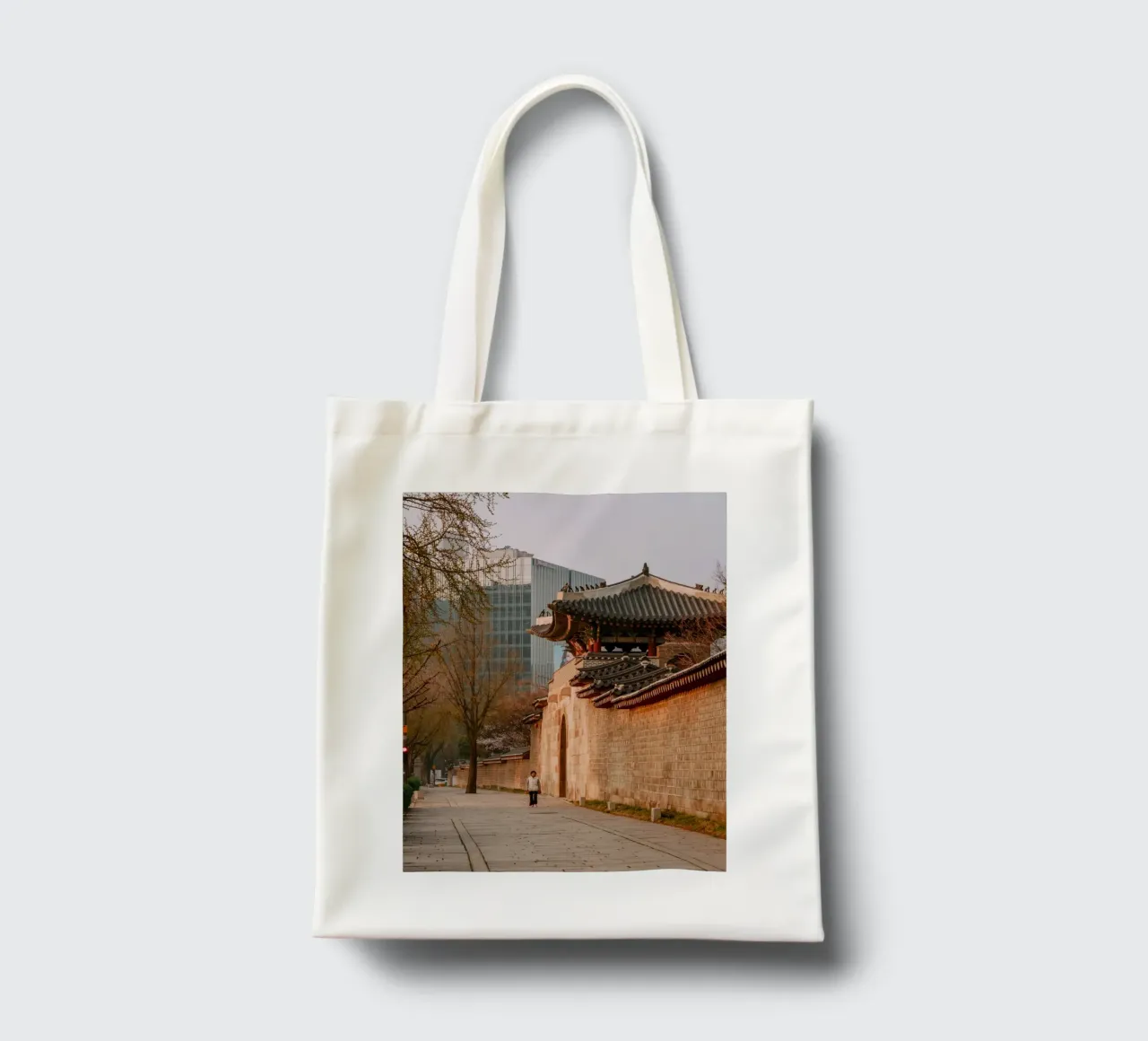 Mattina presto a Seul, Corea del Sud borsa in juta da mbgraphx2