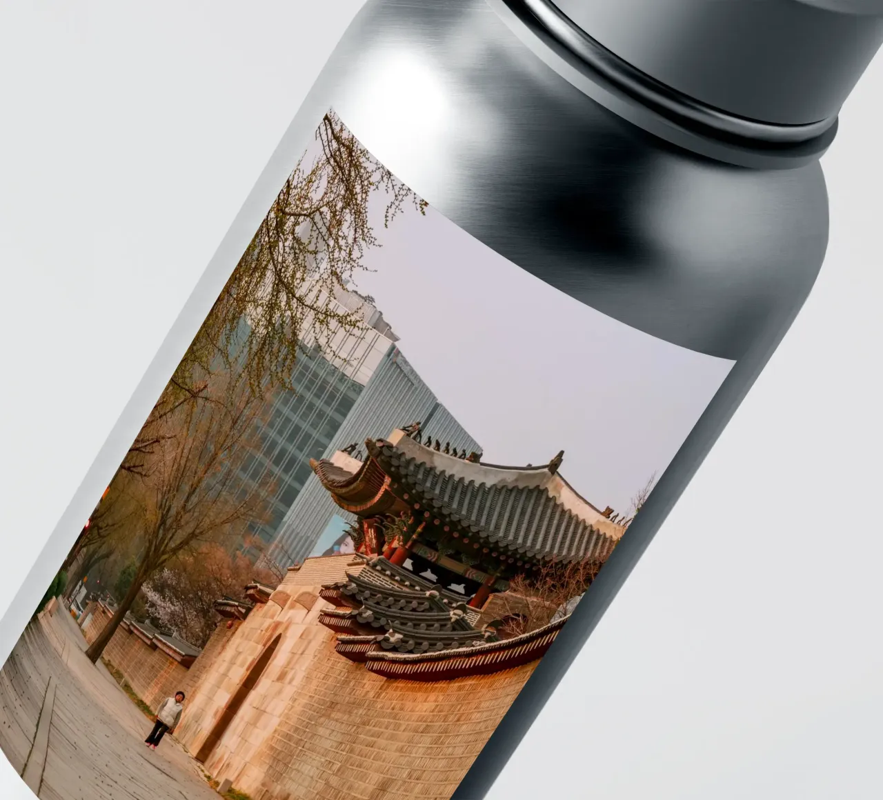 Mattina presto a Seul, Corea del Sud adesivo da mbgraphx2