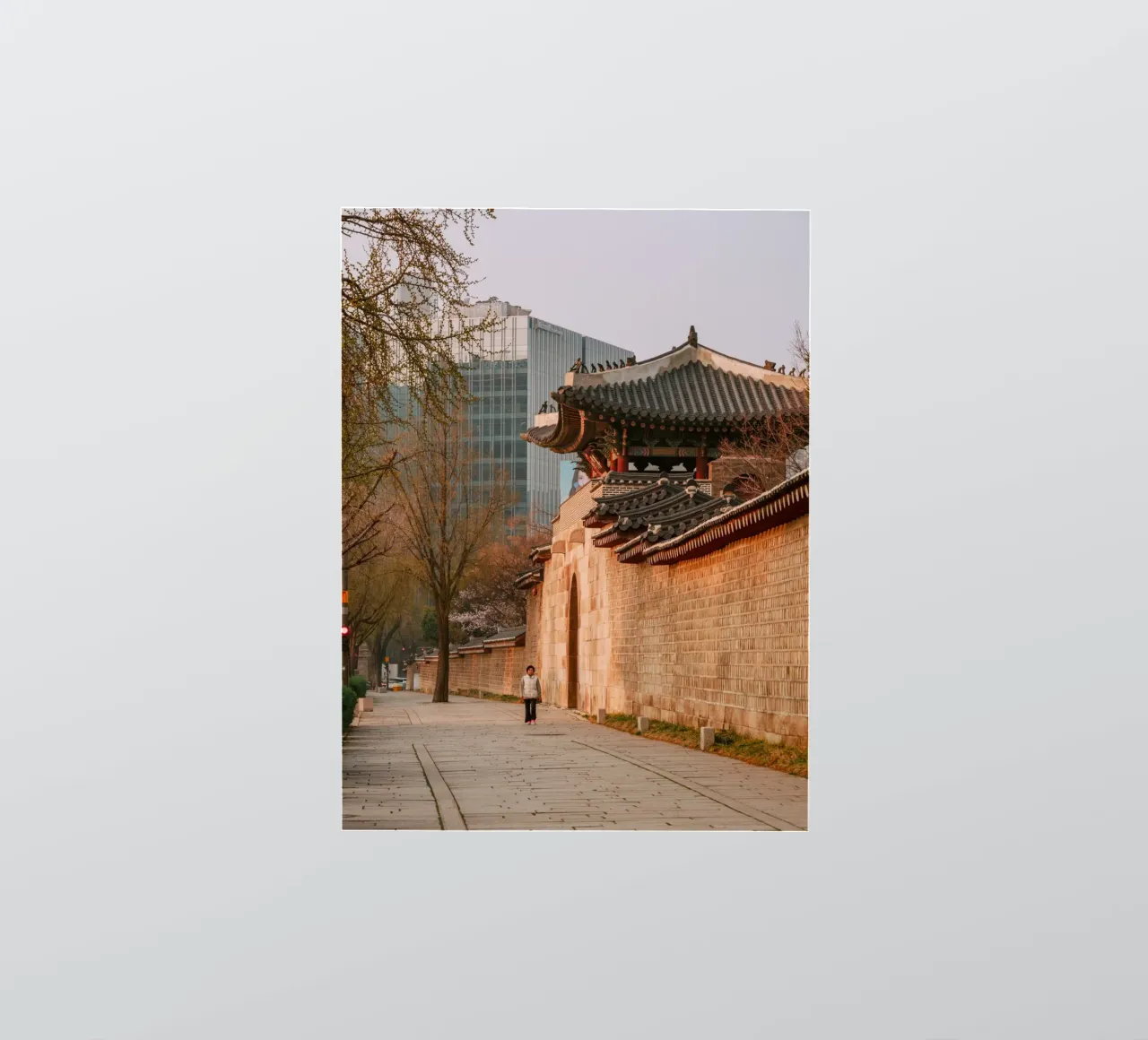 Mattina presto a Seul, Corea del Sud adesivo da mbgraphx2