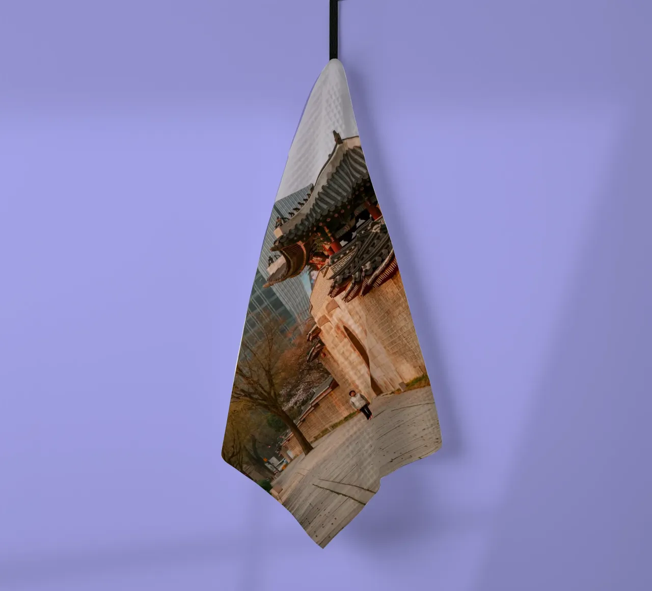 Mattina presto a Seul, Corea del Sud canovaccio da cucina da mbgraphx2