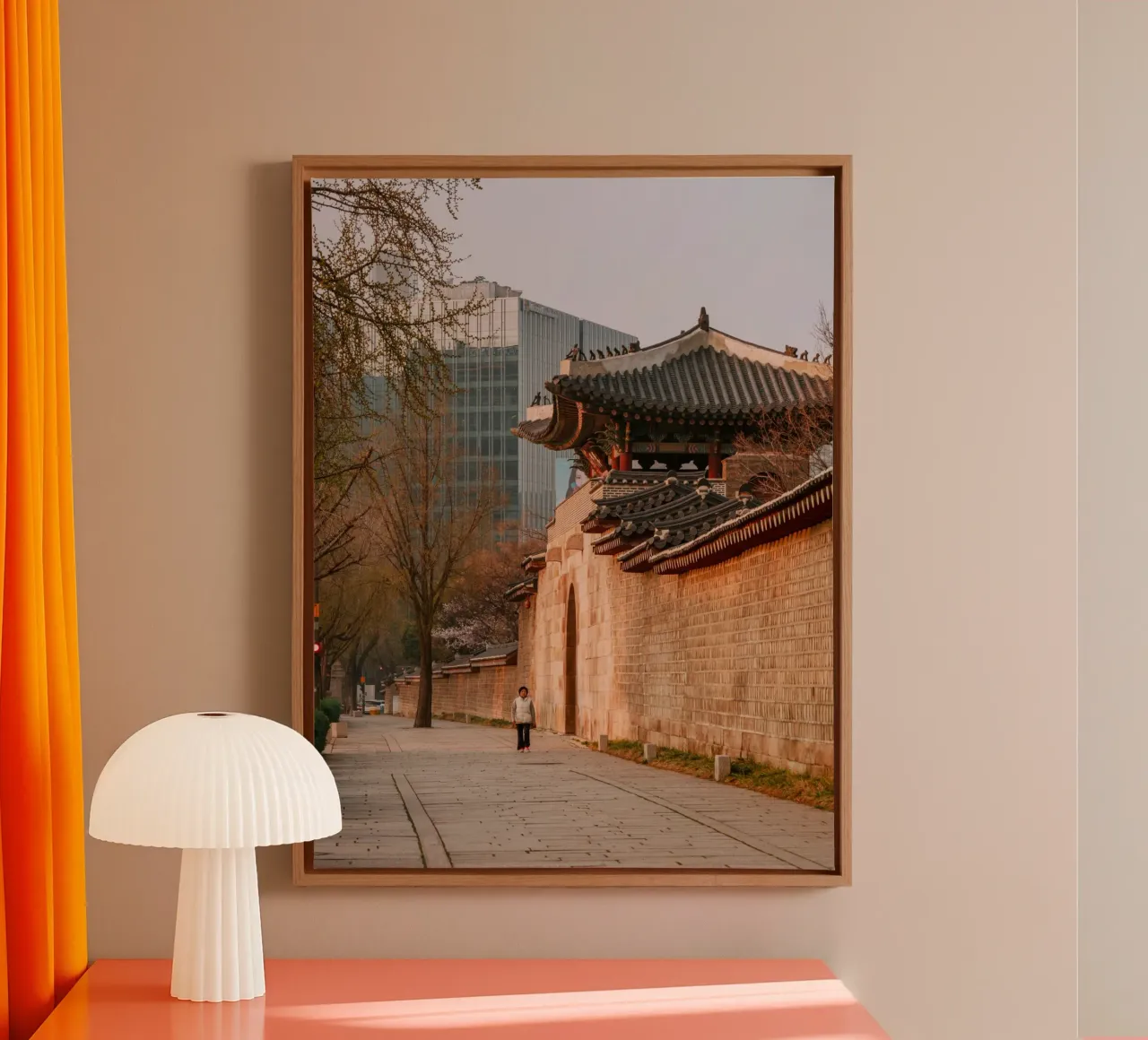 Mattina presto a Seul, Corea del Sud tela da mbgraphx2