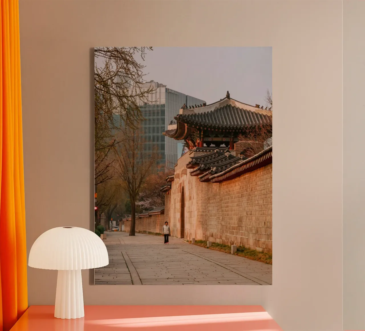 Mattina presto a Seul, Corea del Sud tela da mbgraphx2