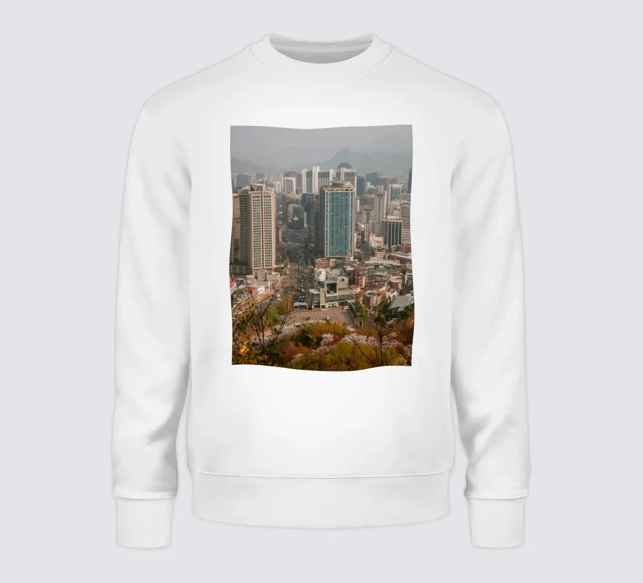 Skyline mattutino di Seul, Corea del Sud felpa da mbgraphx2