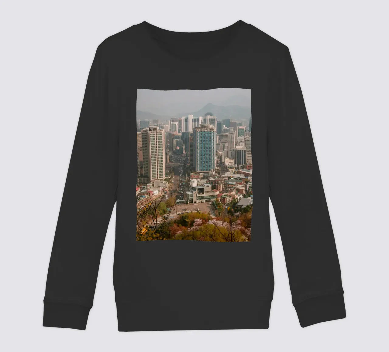 Skyline mattutino di Seul, Corea del Sud felpa bambino da mbgraphx2