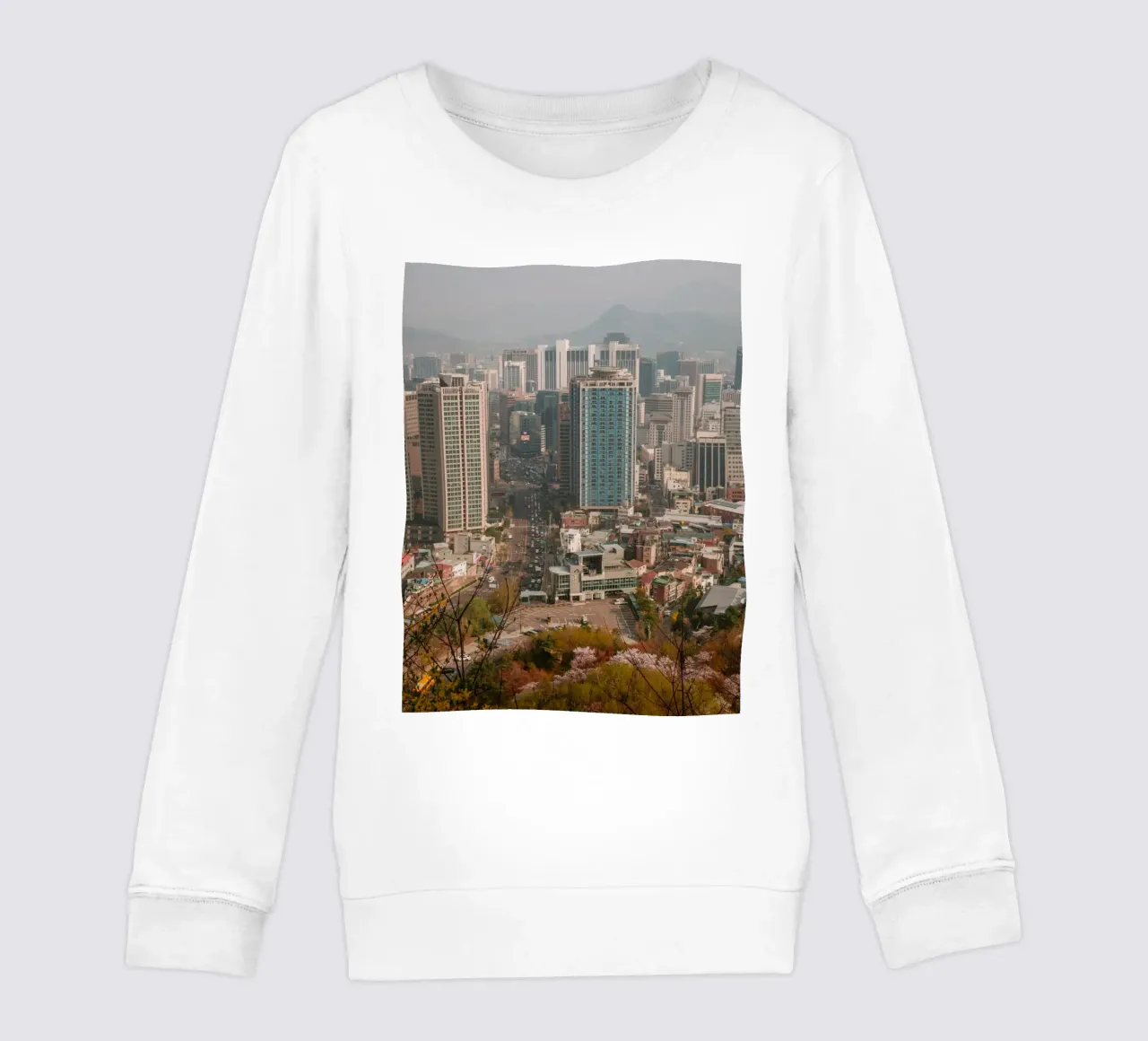 Skyline mattutino di Seul, Corea del Sud felpa bambino da mbgraphx2